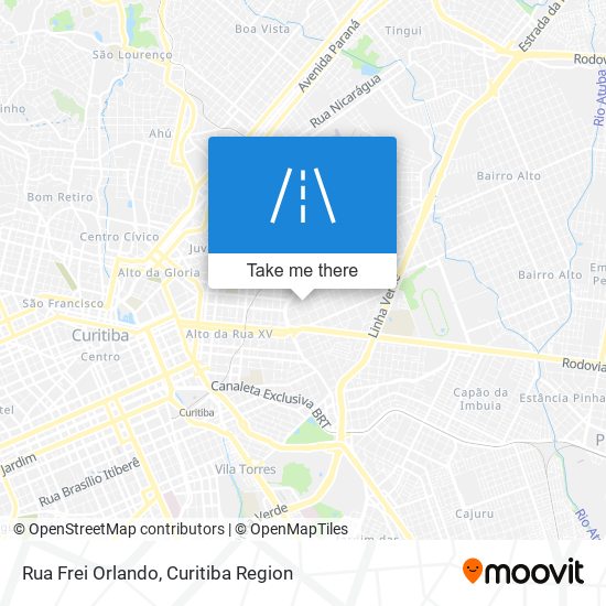 Rua Frei Orlando map