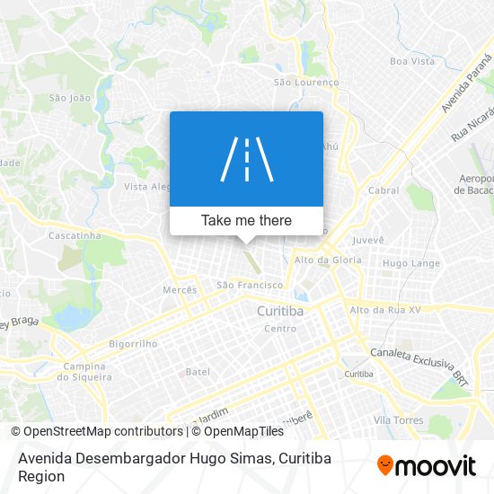 Avenida Desembargador Hugo Simas map