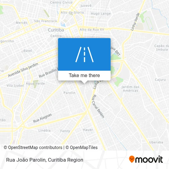 Rua João Parolin map