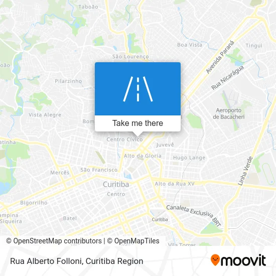 Rua Alberto Folloni map