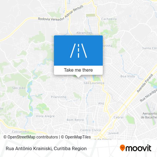 Rua Antônio Krainiski map