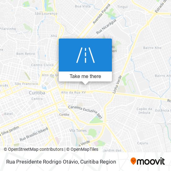 Rua Presidente Rodrigo Otávio map