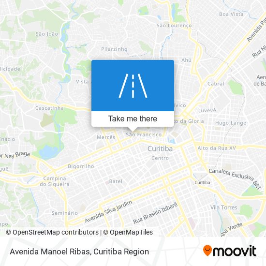 Mapa Avenida Manoel Ribas