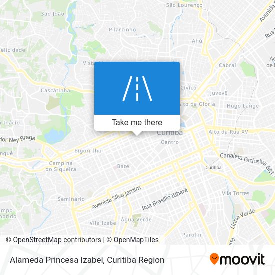 Alameda Princesa Izabel map