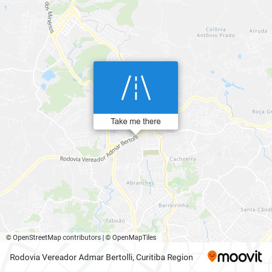 Rodovia Vereador Admar Bertolli map