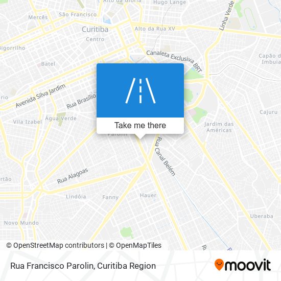 Rua Francisco Parolin map
