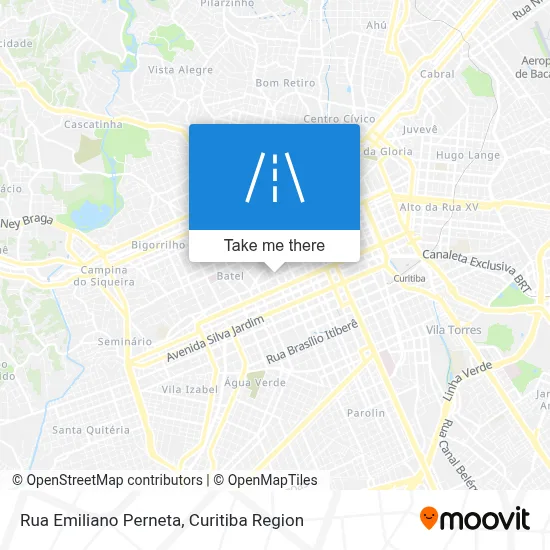 Rua Emiliano Perneta map