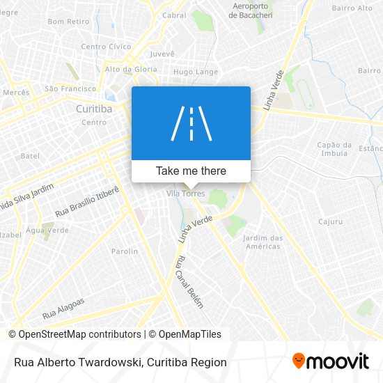 Rua Alberto Twardowski map