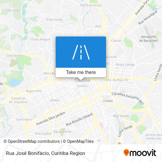 Rua José Bonifácio map