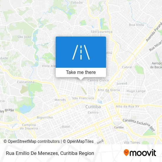 Rua Emílio De Menezes map