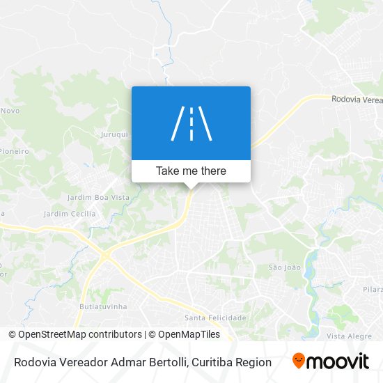 Rodovia Vereador Admar Bertolli map