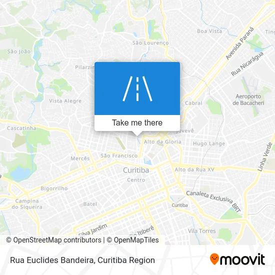 Rua Euclides Bandeira map