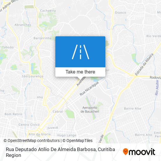 Rua Deputado Atílio De Almeida Barbosa map