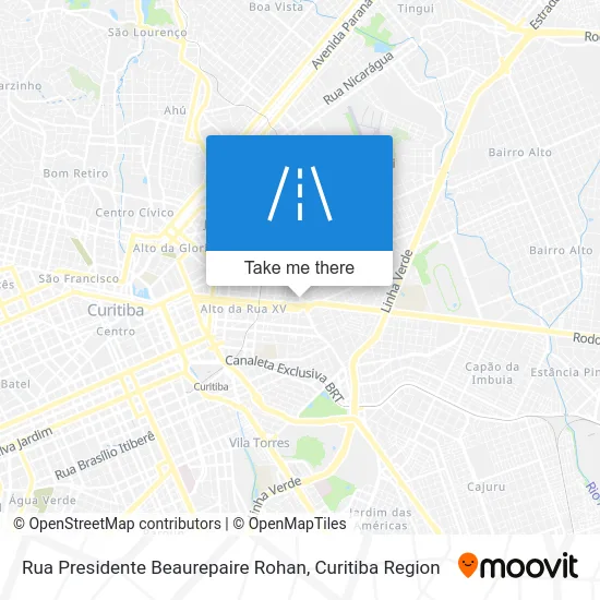 Rua Presidente Beaurepaire Rohan map