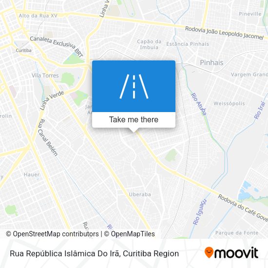 Rua República Islâmica Do Irã map