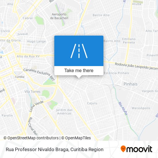 Rua Professor Nivaldo Braga map