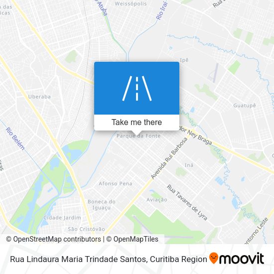 Rua Lindaura Maria Trindade Santos map