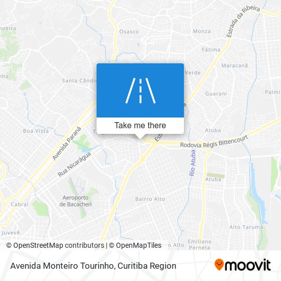 Avenida Monteiro Tourinho map