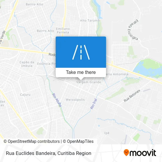 Rua Euclides Bandeira map