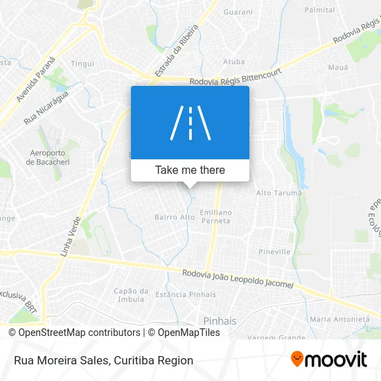 Rua Moreira Sales map