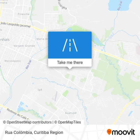 Rua Colômbia map