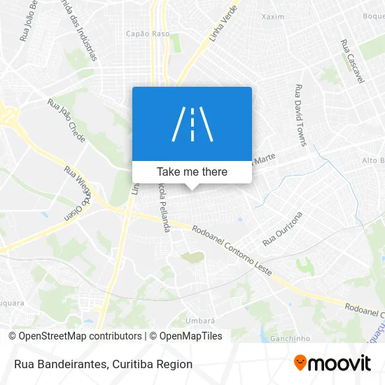 Rua Bandeirantes map