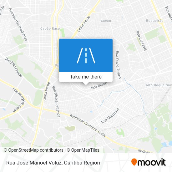 Rua José Manoel Voluz map