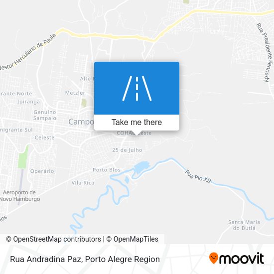Rua Andradina Paz map