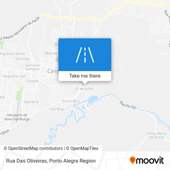 Rua Das Oliveiras map