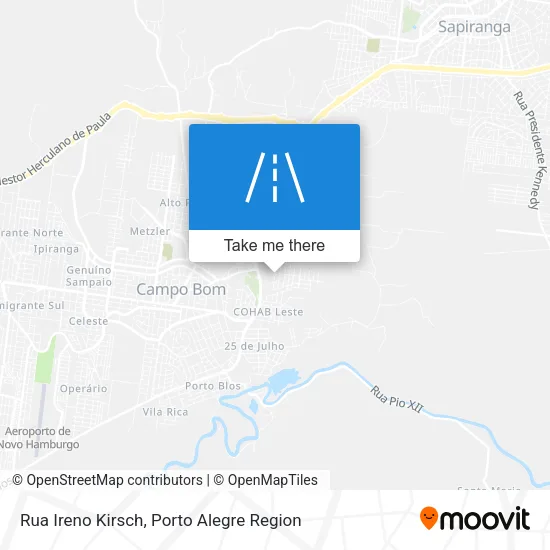 Rua Ireno Kirsch map