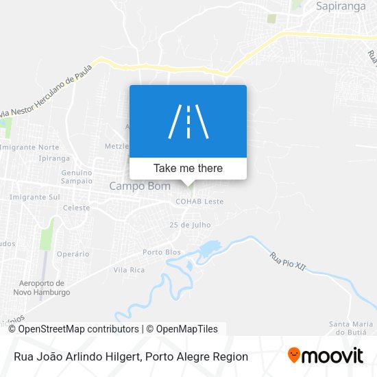 Rua João Arlindo Hilgert map