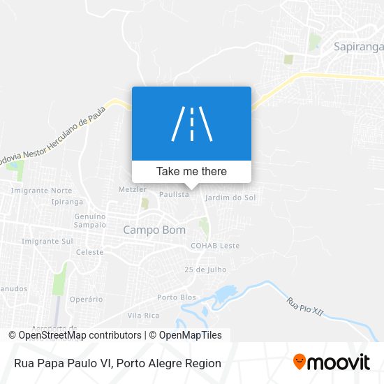 Rua Papa Paulo VI map