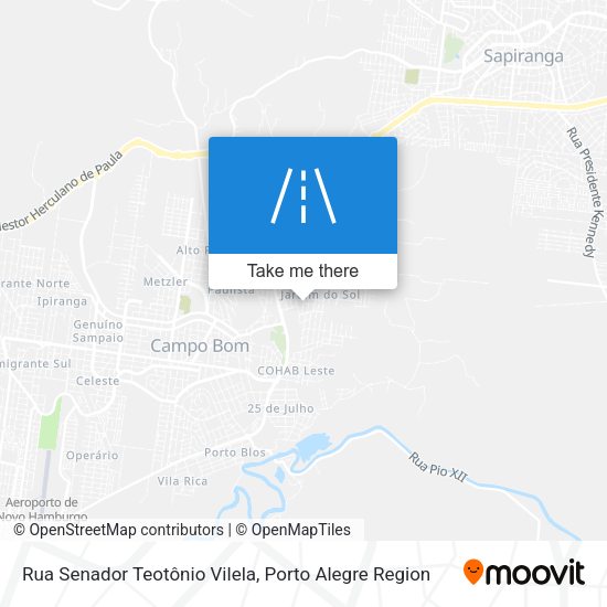 Rua Senador Teotônio Vilela map