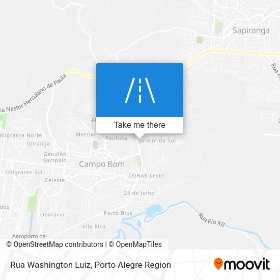 Rua Washington Luiz map