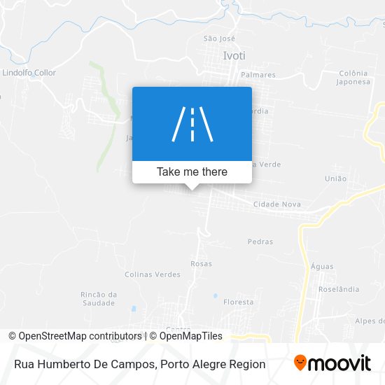 Rua Humberto De Campos map