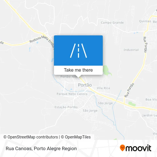 Rua Canoas map