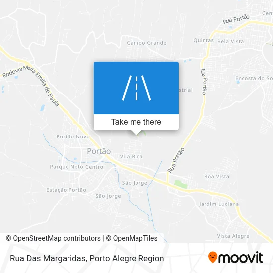 Rua Das Margaridas map