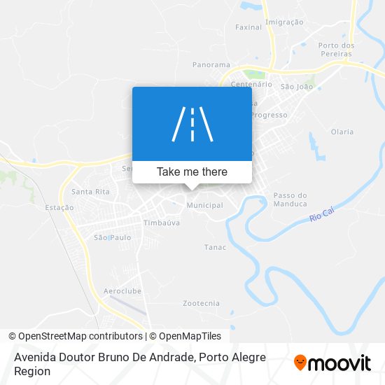 Mapa Avenida Doutor Bruno De Andrade