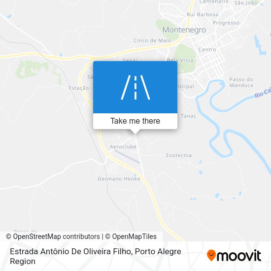 Estrada Antônio De Oliveira Filho map