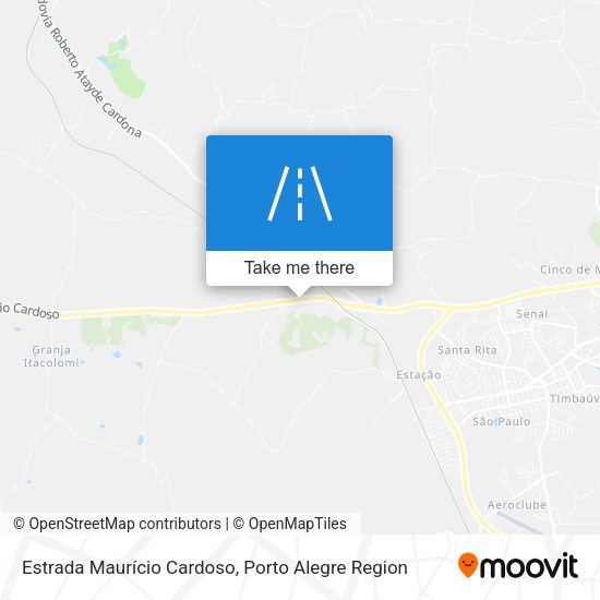 Estrada Maurício Cardoso map