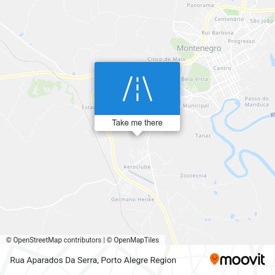 Rua Aparados Da Serra map