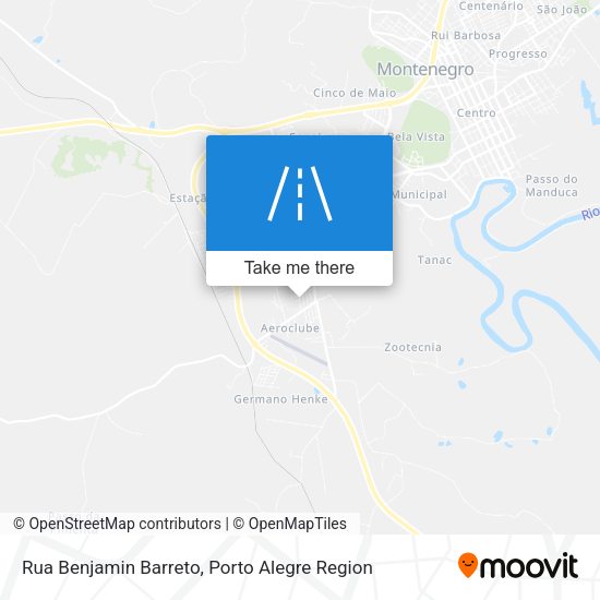 Rua Benjamin Barreto map