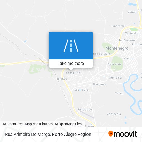 Rua Primeiro De Março map