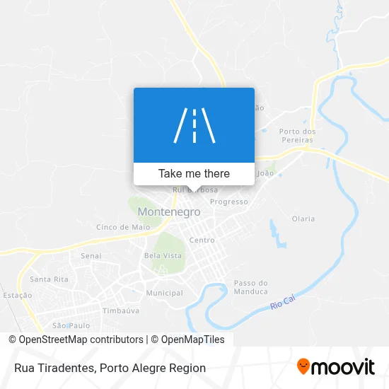 Rua Tiradentes map