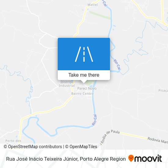 Rua José Inácio Teixeira Júnior map