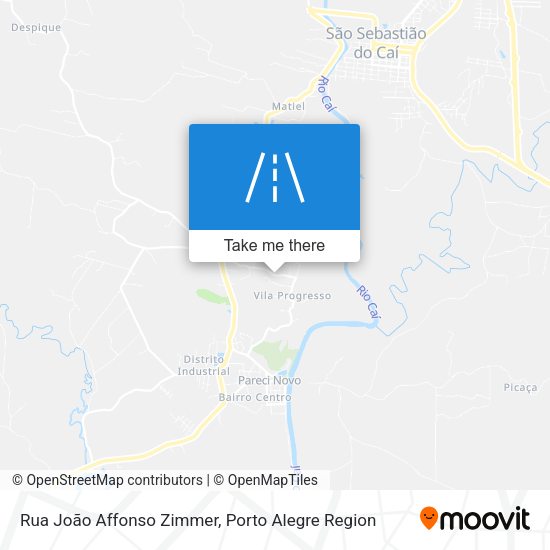 Rua João Affonso Zimmer map