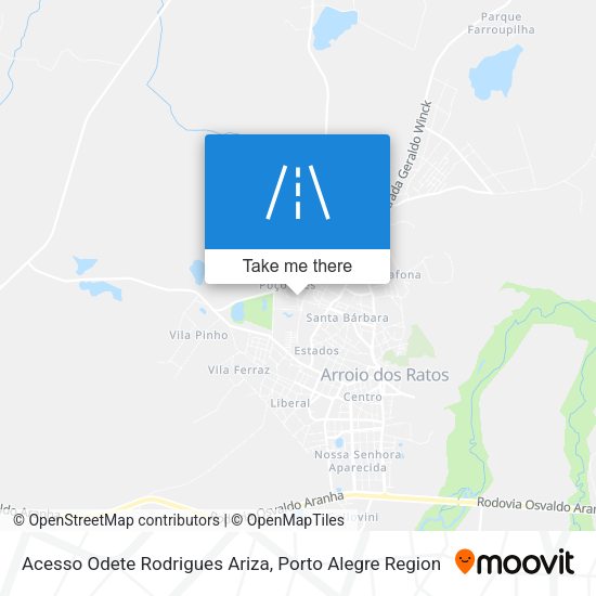 Acesso Odete Rodrigues Ariza map
