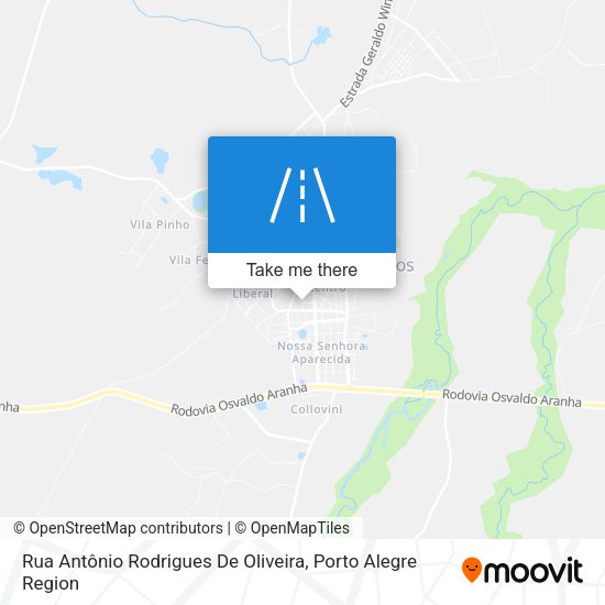 Rua Antônio Rodrigues De Oliveira map