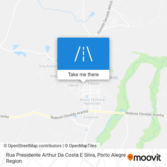Rua Presidente Arthur Da Costa E Silva map