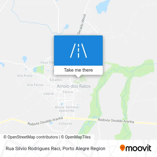 Rua Silvio Rodrigues Raci map
